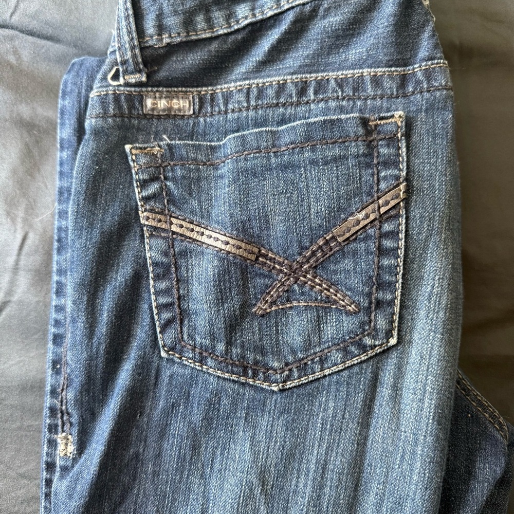 Cinch Women's Dark Blue Boot Cut Jeans
